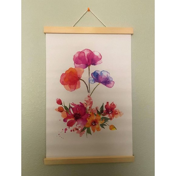Flower Digital Print, Wall Hanging Art, - Picture 1 of 1
